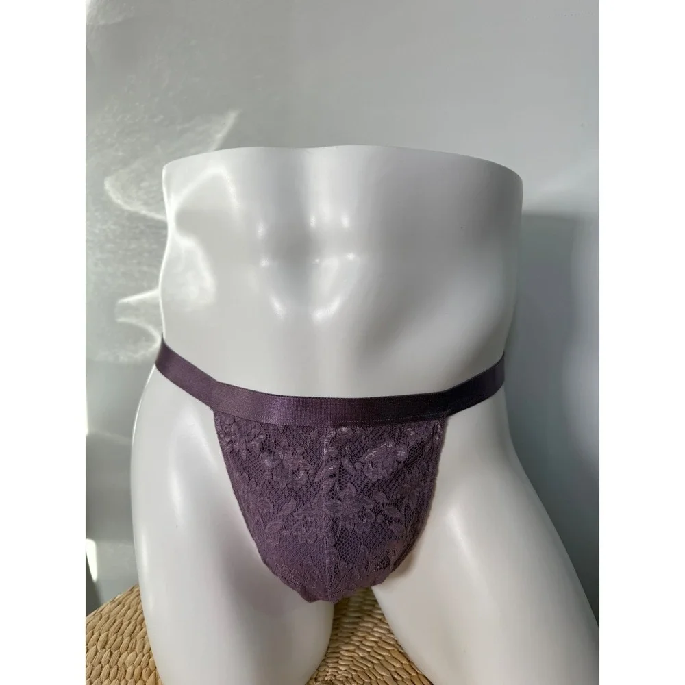 Cosabella NSN Comfort Micro Brief Zaadi Purple Lace Men's Underwear Size L NWT
